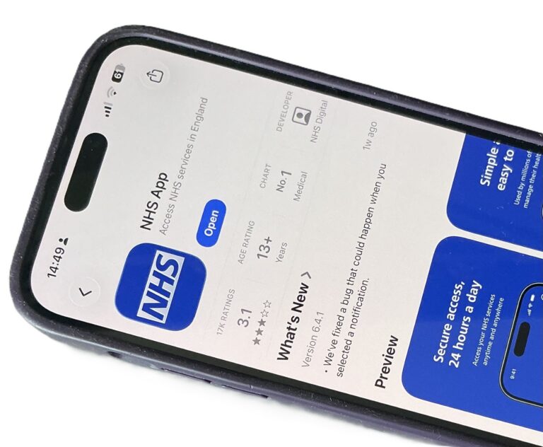 NHS App in the Apple app store